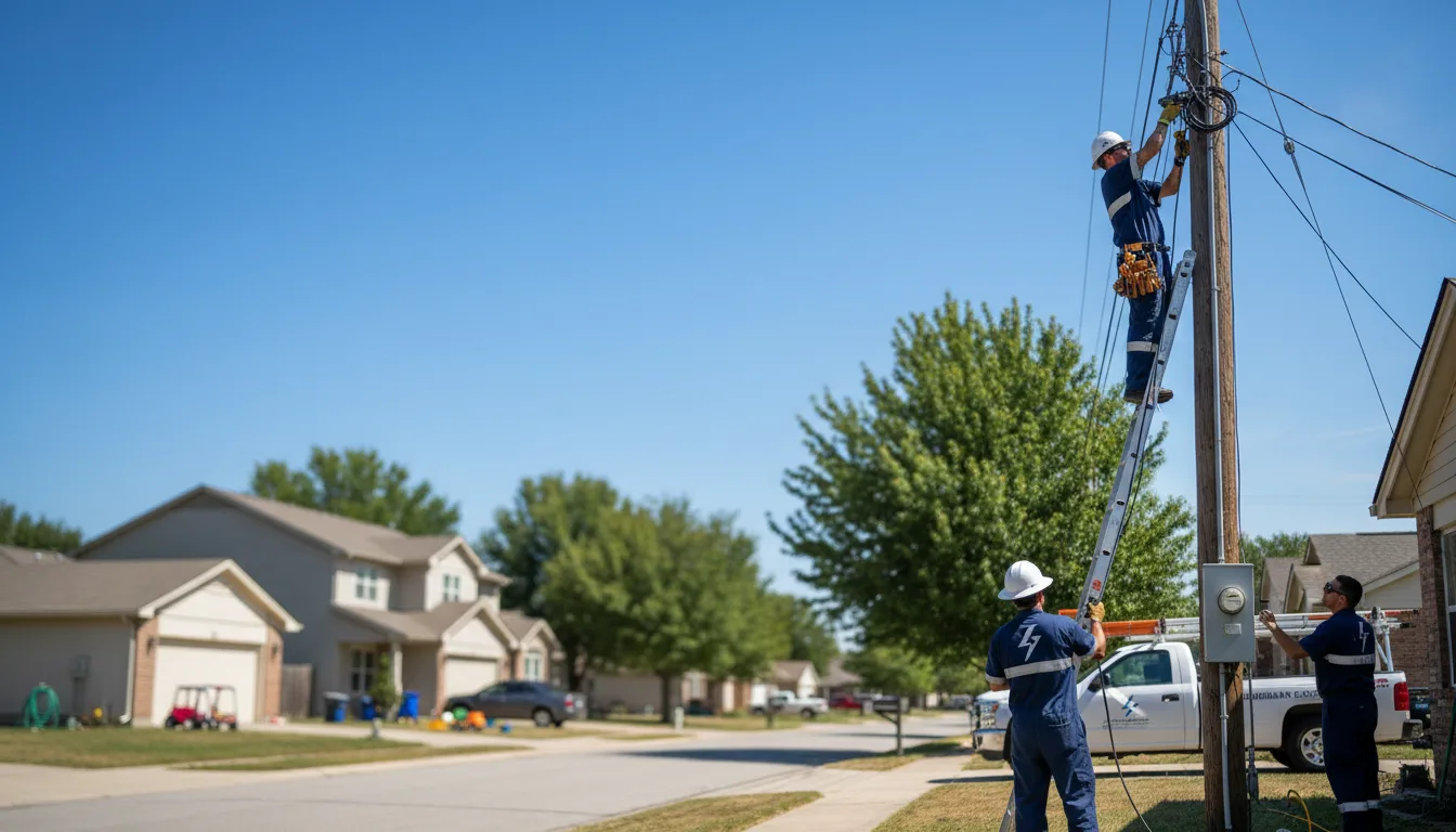 Residential electrician providing installation services in Culdesac, ID